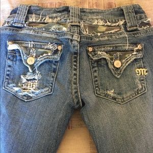 Miss Me, camo design, Size 25